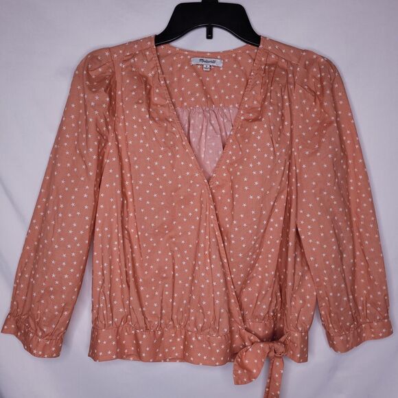 Madewell Tops - Madewell Top Womens Medium Wrap Star Print Cotton